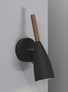 Pure vägglampa Svart Nordlux small 1