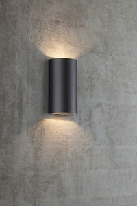 Rold Rund vägglampa Rund Svart Nordlux small 1
