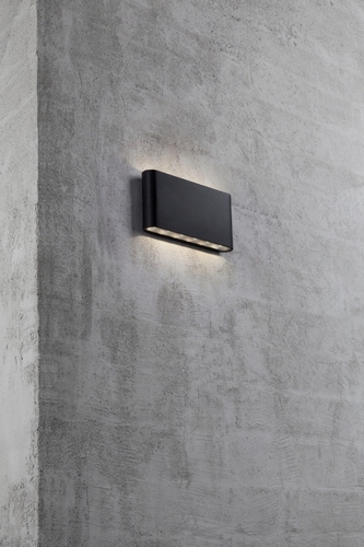 Kontrollera Kinver vägglampa Svart Nordlux
