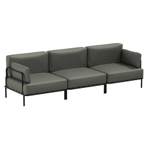 Kontrollera Trädgårdssoffa SIT SIT Outdoor SLAVE 3 mörkgrå 234 cm rostfritt stål