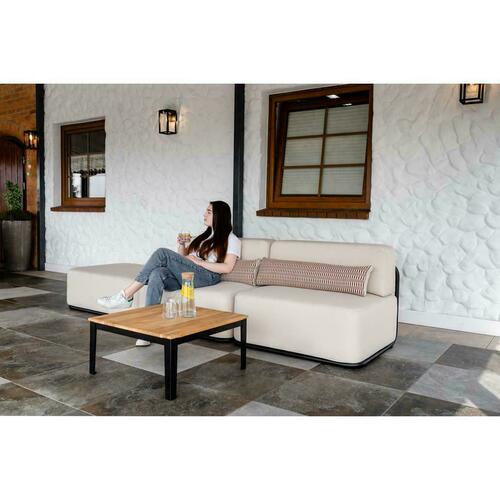 Kontrollera Trädgårdssoffa SIT SIT Outdoor STRAW 3-sits beige 306 cm rostfritt stål