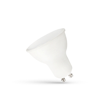 Led Gu10 230 V 7,5 W Smd Cw med mjölkigt glas vitt plastspektrum. small 0
