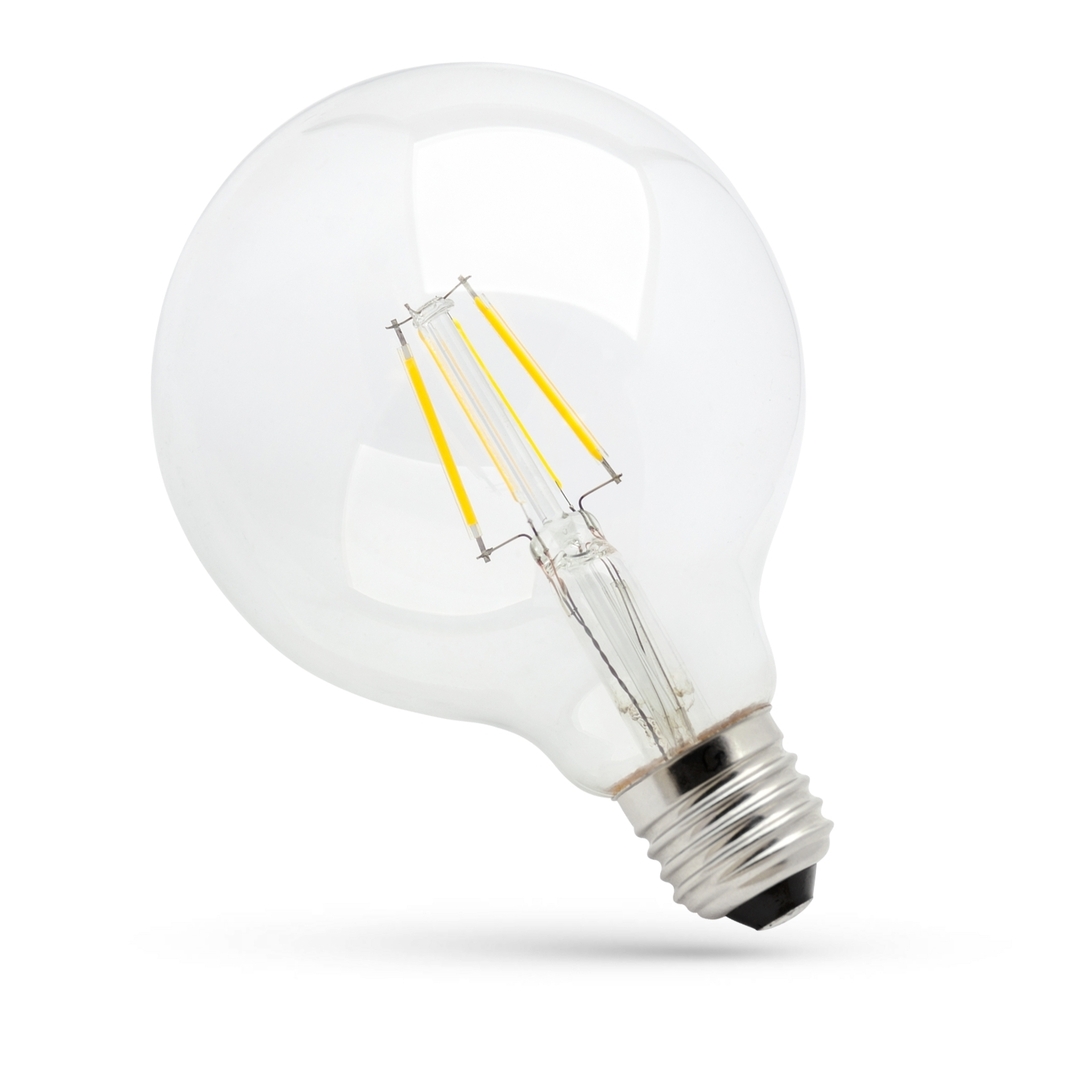 Kontrollera Led Glob G95 E27 230 V 4 W Cog Ww Clear Dimbar Spektrum Led Glob G95 E27 230 V 4 W Cog Ww Clear Dimbar Spektrum