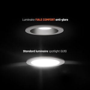 Fiale Comfort Anti Glare Gu10 250 V Ip20 Fi85x50mm Svart Rund mittpunkt Svart Rörlig small 3