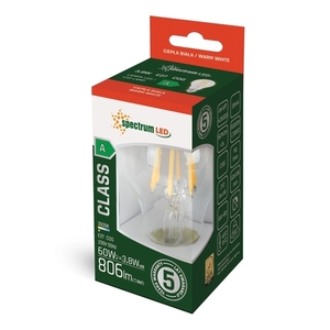 Led Gls E27 230 V 3,8 W Cog A Class Ww Clear Spectrum 5 års garanti small 1