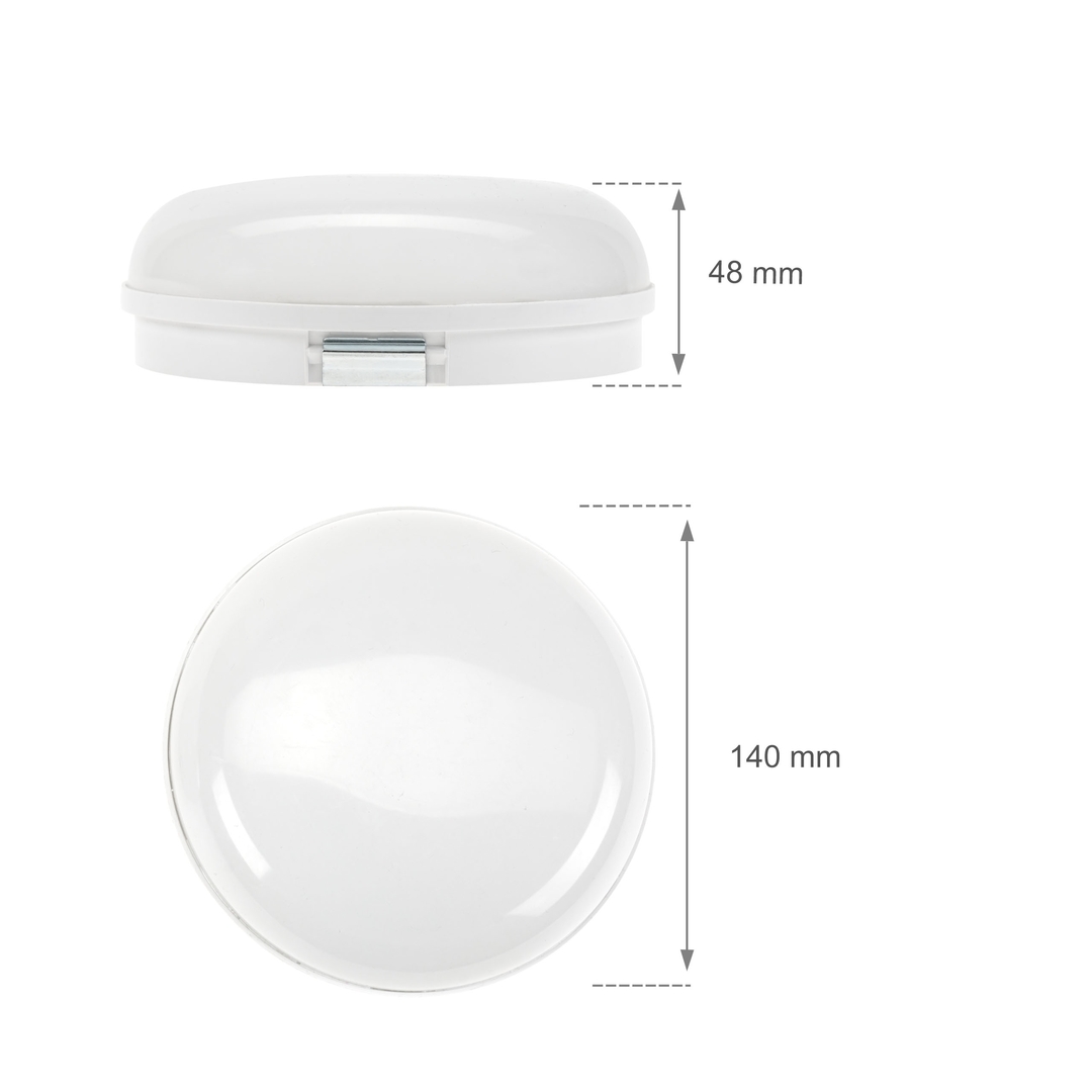 Utsikt Technic Kanallampa 8 W Nw 230 V 120st Ip54 Ik10 140x48mm Vit Rund. Technic Kanallampa 8 W Nw 230 V 120st Ip54 Ik10 140x48mm Vit Rund.