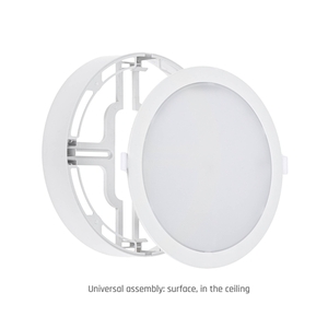 Algine Eco 2w1 Downlight för utanpåliggande montering 18 Ww 230 V 110st Ip20 Ik06 223x35mm Vit Rund small 7