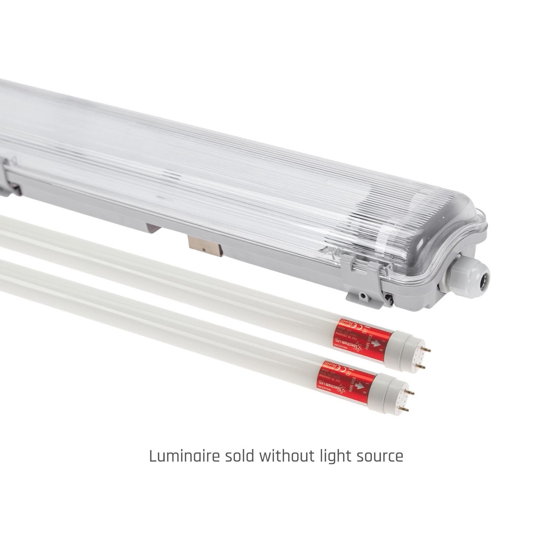 Kontrollera Limea Led-rör Slim Hermetic G13 2x60 250 V Ip65 710x90x63 Mm Grå Limea Led-rör Slim Hermetic G13 2x60 250 V Ip65 710x90x63 Mm Grå
