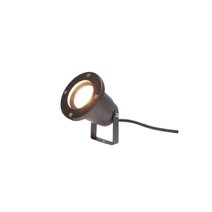 Svart Spectrum LED FLORI SLIP012012 trädgårdsspot med spett GU10 LED max 10 W IP65 small 2