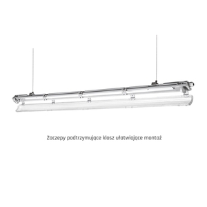 Limea Led Rör Slim Hermetic G13 1x120 250 V Ip65 1310x65x63 Mm Grå small 7