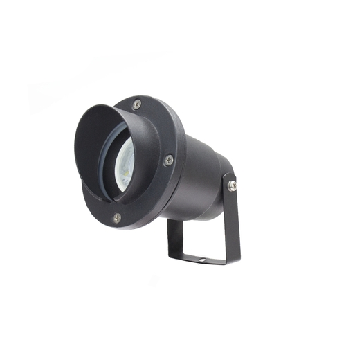 Kontrollera Trädgårdsspotlight Spectrum LED FLORI GU10 ALU ANGLE svart, med markspjut, IP65
