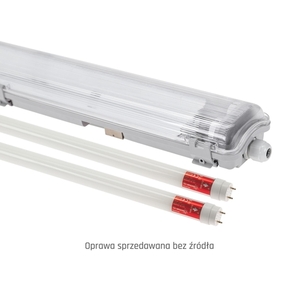 Limea Led-rör Slim Hermetic G13 2x120 250 V Ip65 1310x90x63 Mm Grå small 4