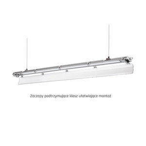 Limea Led-rör Slim Hermetic G13 2x120 250 V Ip65 1310x90x63 Mm Grå small 7