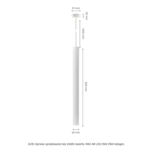 Chloe Slim Mr11 Pendel Sockel 250 V Ip20 40x500+1m Kabel Vit Justerbar Ljusvinkel small 7