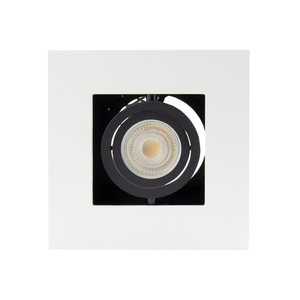 Mirora Gu10 Utanpåliggande Gu10 250 V Ip20 145 X145 X85mm Vit Svart Fyrkant Rörlig small 4