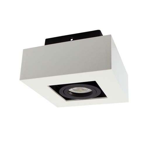 Kontrollera Mirora Gu10 Utanpåliggande Gu10 250 V Ip20 145 X145 X85mm Vit Svart Fyrkant Rörlig