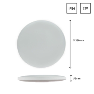 Nymphea Black & White Rings 32 Ww 230 V 115st Ip54 Fi380x55 Vit/Svart Rund. 6 Nymphea Black & White Rings 32 Ww 230 V 115st Ip54 Fi380x55 Vit/Svart Rund. small 6