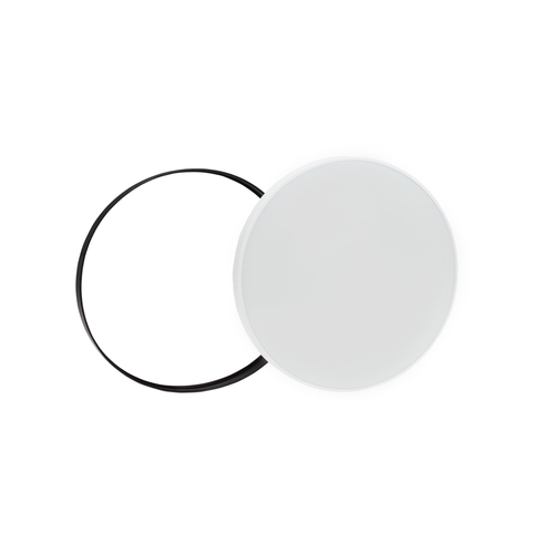 Kontrollera Nymphea Black &amp; White Rings 32 Ww 230 V 115st Ip54 Fi380x55 Vit/Svart Rund.