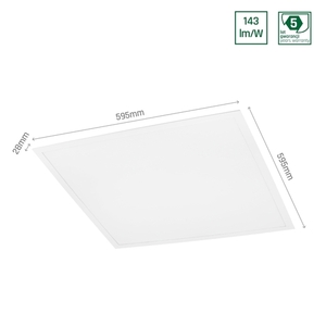 Algine Backlight Panel 30 W Cw 230 V 120st Ip20 600x600x28 Vit 5 års garanti small 4