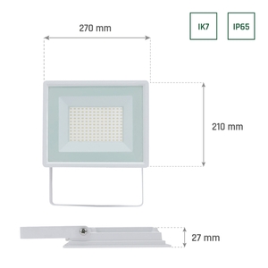 Noctis Lux 3 Strålkastare 100 Ww 230 V Ip65 270x210x27mm Vit 6 Noctis Lux 3 Strålkastare 100 Ww 230 V Ip65 270x210x27mm Vit small 6