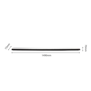 Limea Gigant Hermetic 150cm 52 W Nw 230 V IP65 IK10 1490x72x70mm Svart 5 års garanti. small 3