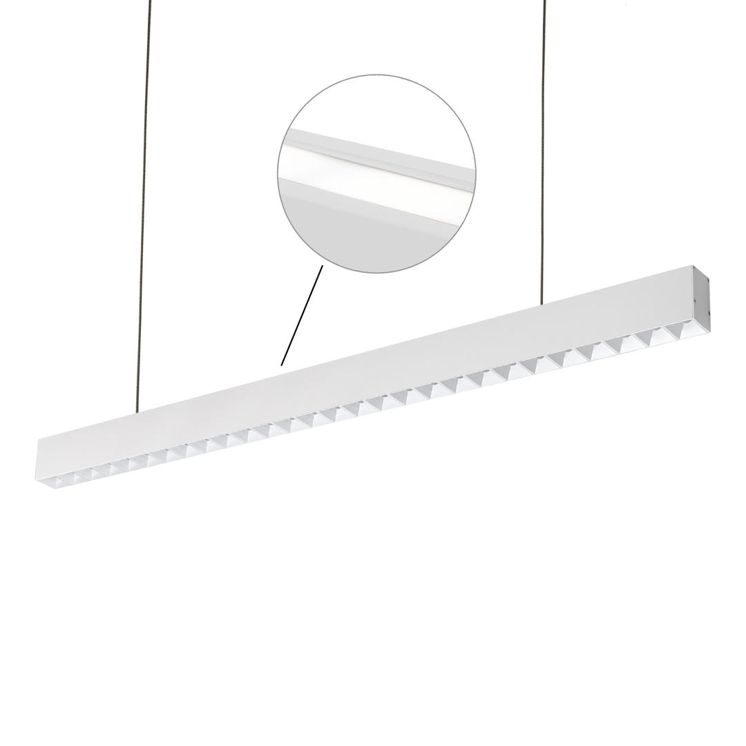 Kontrollera Allday Inspire Two Sides Dark Light 80st White + Black Cover + 80st White 840 45 W 230 V 1680mm Vit Allday Inspire Two Sides Dark Light 80st White + Black Cover + 80st White 840 45 W 230 V 1680mm Vit
