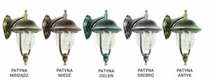 Utomhus vägglampa SU-MA Prince svart patina K 3012/1/O small 5
