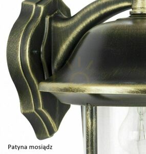 Utomhus vägglampa SU-MA Prince svart patina K 3012/1/O small 7