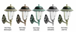Utomhus vägglampa SU-MA Prince svart patina K 3012/1/O g small 4