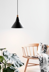 BRASSY DFTP E27 25W Metallpendellampa Svart small 2