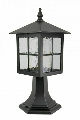 Kontrollera Utomhusstående trädgårdslampa SU-MA Wenecja svart patina K 4011/1/KW