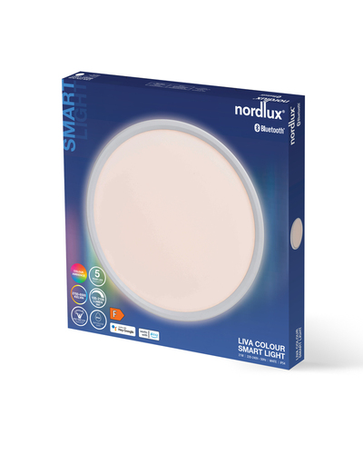 Kontrollera LivaSmart Nordlux LED-taklampor Plast Vit