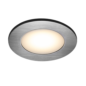 LEONIS Nordlux LED infälld armatur Plast Borstat nickel small 1
