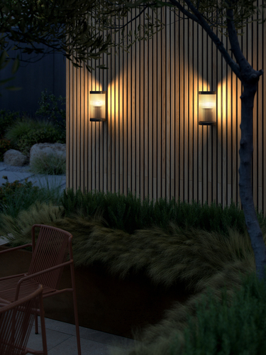 Kontrollera COUPAR vägglampa Nordlux E27 25W Plast Svart
