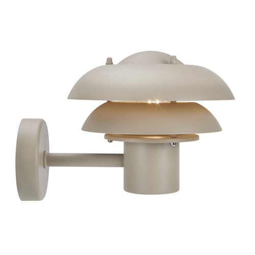 Kontrollera KURNOS Nordlux E14 12W Vägglampa i beige metall