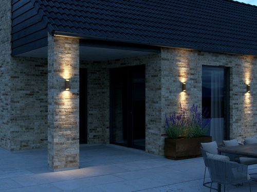 Kontrollera NICO Nordlux GU10 2x35W Vägglampa i rostig aluminium