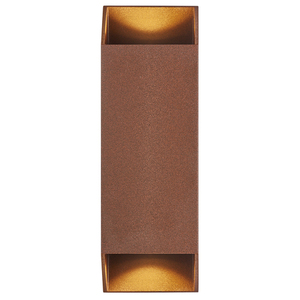 NICO Nordlux GU10 2x35W Vägglampa i rostig aluminium small 3