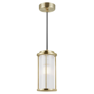 LINTON Nordlux E27 15W pendellampa i mässing small 2