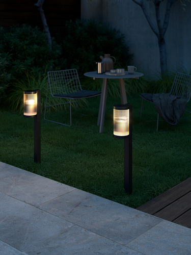 Kontrollera COUPAR Trädgårdslampa Nordlux E27 25W Aluminium Svart