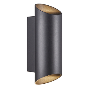 NICO Nordlux GU10 2x35W Aluminium Svart vägglampa small 1