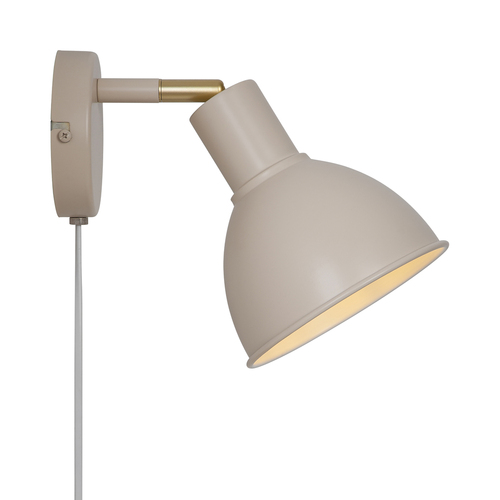 Kontrollera Nordlux POP Vägglampa E27 18W Metall Beige.