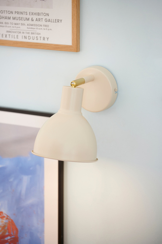 Kontrollera Nordlux POP Vägglampa E27 18W Metall Beige.