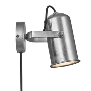 Nordlux Porter E27 60W Galvaniserad vägglampa i metall small 1