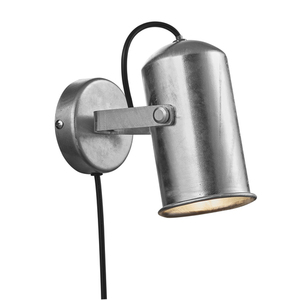 Nordlux Porter E27 60W Galvaniserad vägglampa i metall small 2