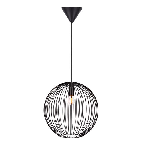 Kontrollera BERONI Nordlux E27 60W Metallpendellampa Svart