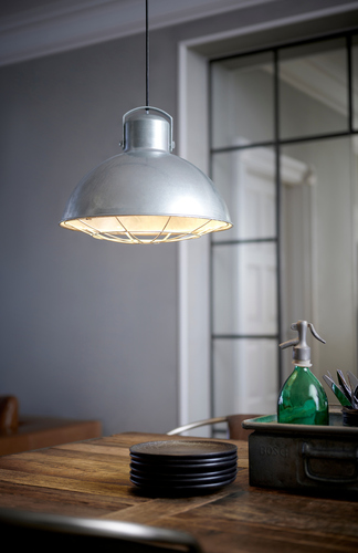 Kontrollera Nordlux Porter Pendellampa E27 60W Metall Galvaniserad