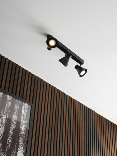 Kontrollera EIK Nordlux GU10 3X35W taklampa i metall svart