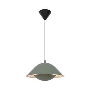 FREYA Nordlux E27 40W Metallpendellampa Dusty Green small 1