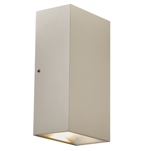Kontrollera Nordlux Rold Flat LED-vägglampa för utomhusbruk sandfärgad 84151008