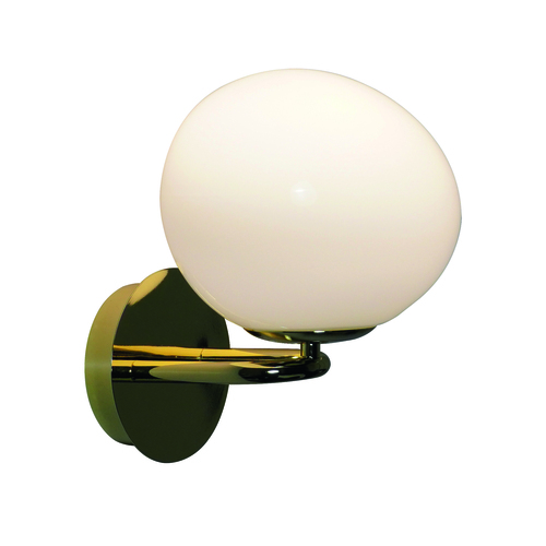 Kontrollera SHAPES DFTP E14 25W Vägglampa i glas och mässing